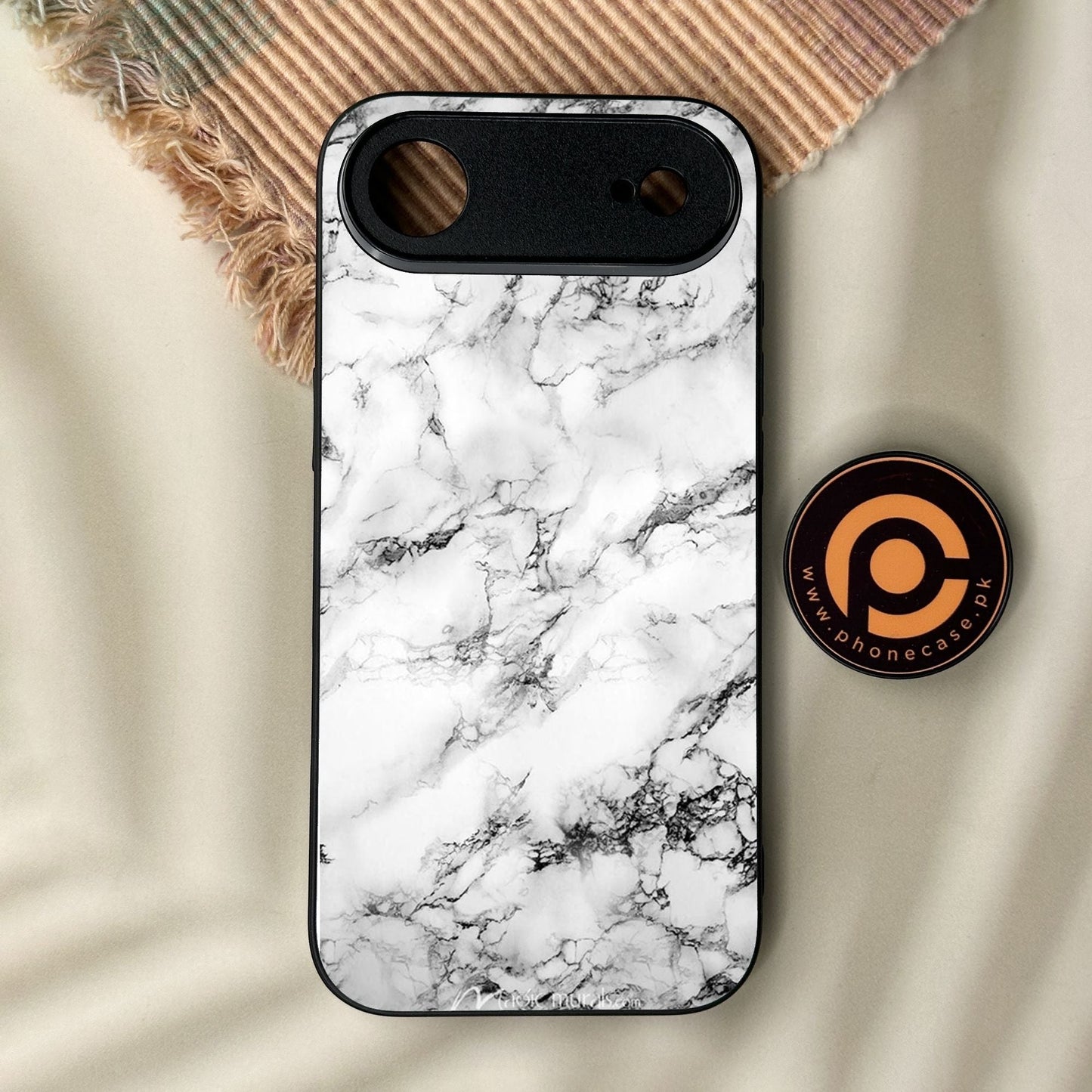 iPhone Air - White Design 7 - Premium Metal Printed Soft Bumper Shock Proof Case