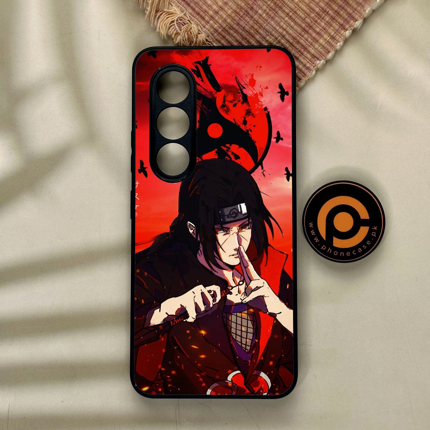 Itel S25 - Uchiha Itachi - Premium Metal Printed Soft Bumper Shock Proof Case