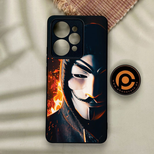 Realme 15 - Anonymous 2.0 Design 6 - Premium Metal Printed Soft Bumper Shock Proof Case