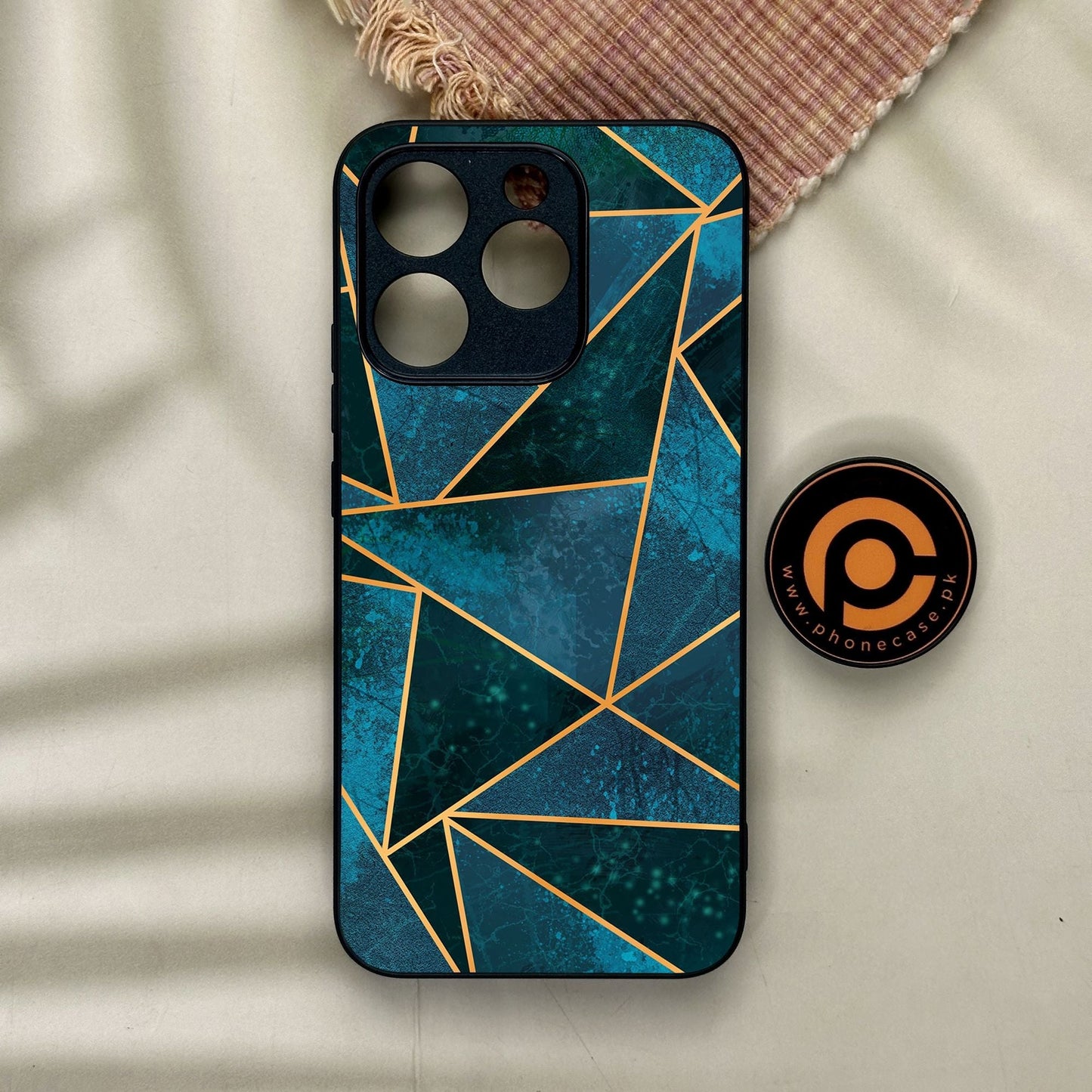 Realme 15T - Geometric Design 6 - Premium Metal Printed Soft Bumper Shock Proof Case