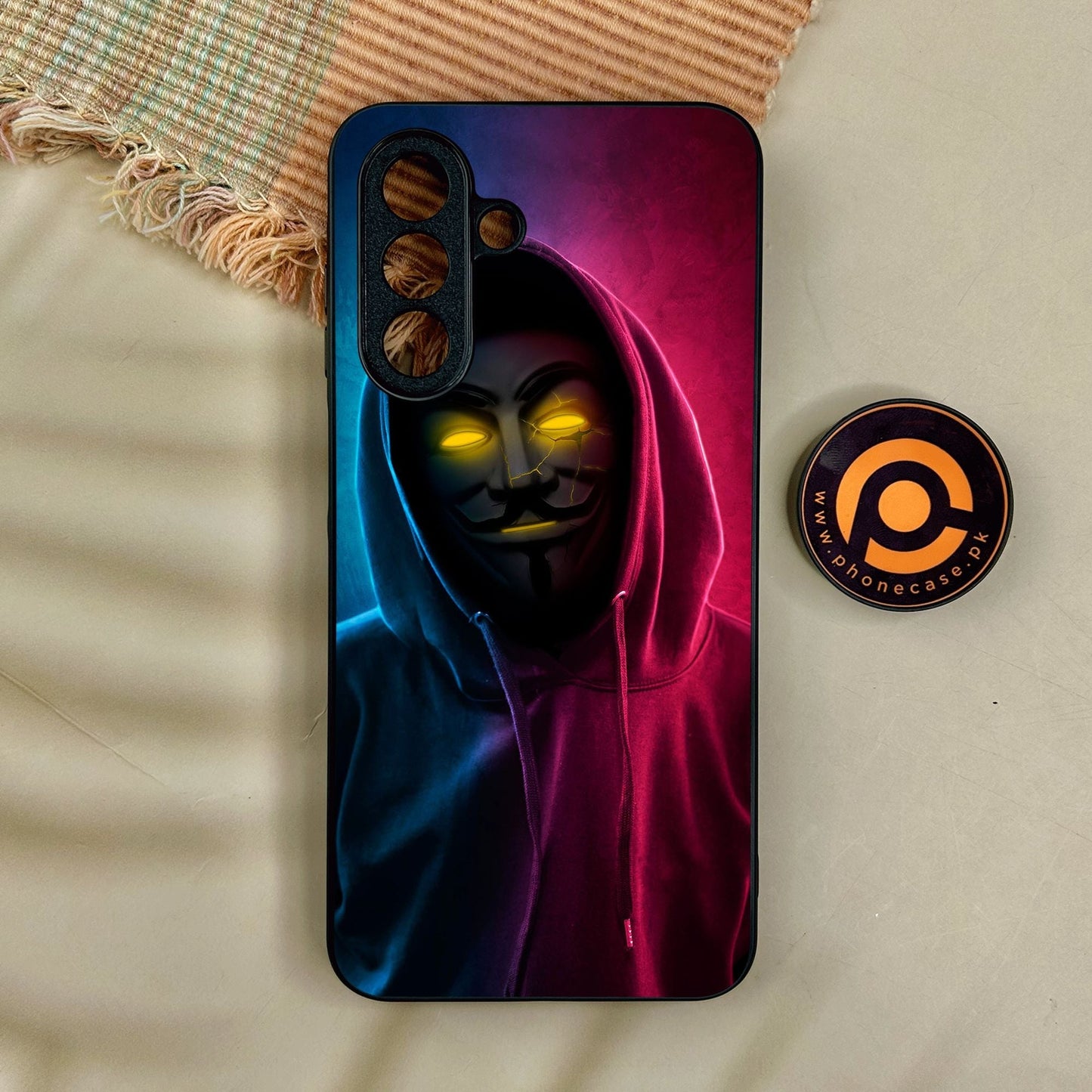 Samsung Galaxy A17 - Anonymous 2.0 Design 2 - Premium Metal Printed Soft Bumper Shock Proof Case