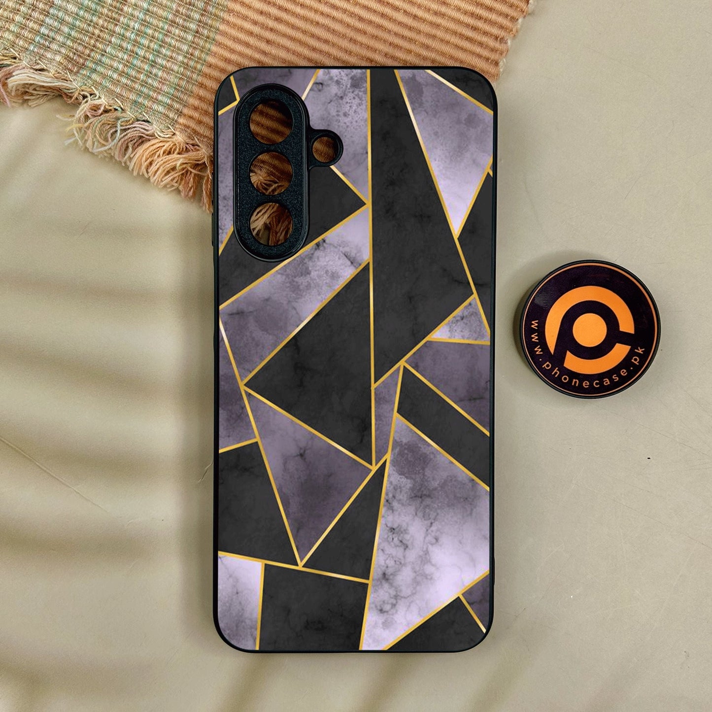 Samsung Galaxy A17 - Geometric Design 8 - Premium Metal Printed Soft Bumper Shock Proof Case