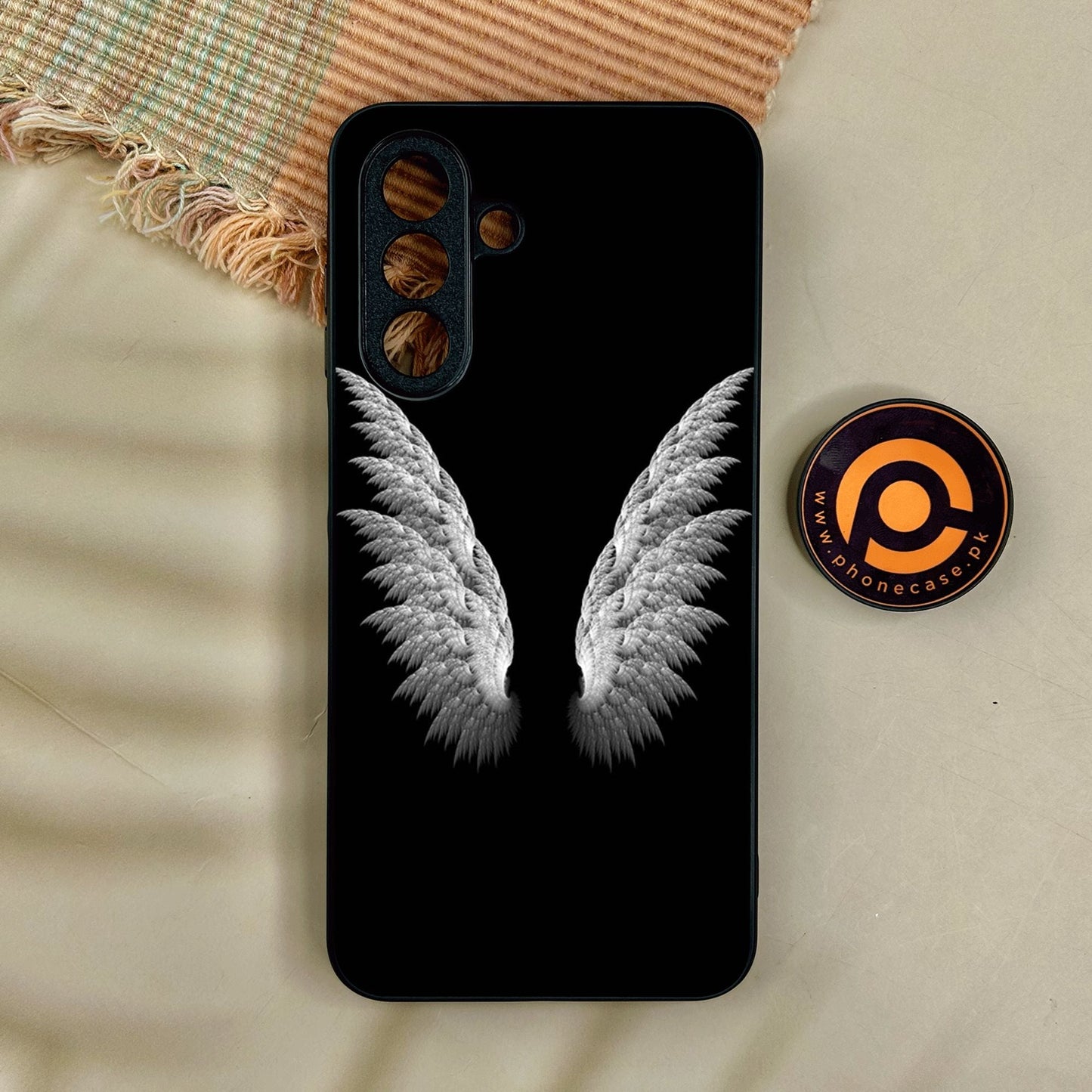 Samsung Galaxy A17 - Angel Wings Design 6 - Premium Metal Printed Soft Bumper Shock Proof Case