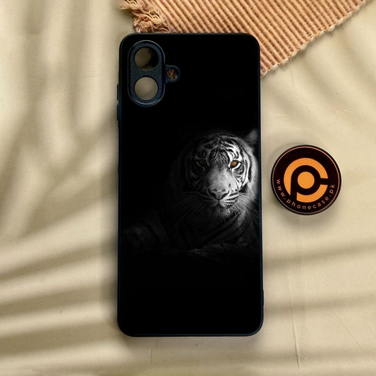 Samsung Galaxy A07 - Tiger Design 10 - Premium Metal Printed Soft Bumper Shock Proof Case