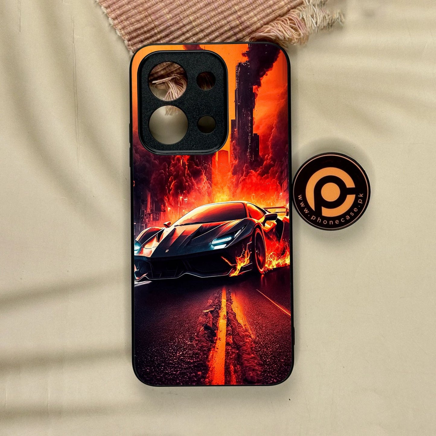 Xiaomi Redmi 15C - Racing Design 1 - Premium Metal Printed Soft Bumper Shock Proof Case