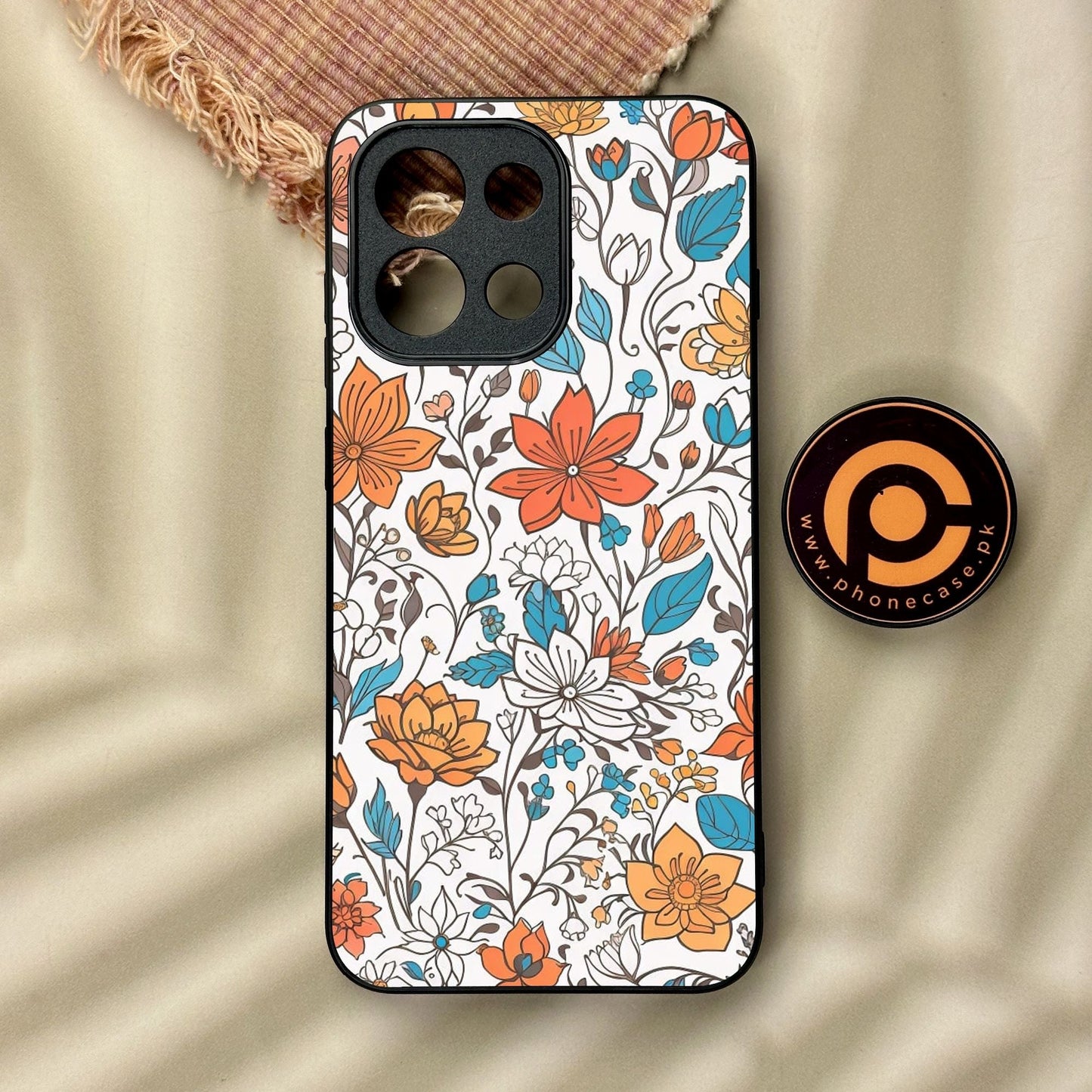 OnePlus 13s - Floral Series Design 9 - Premium Metal Printed Soft Bumper Shock Proof Case