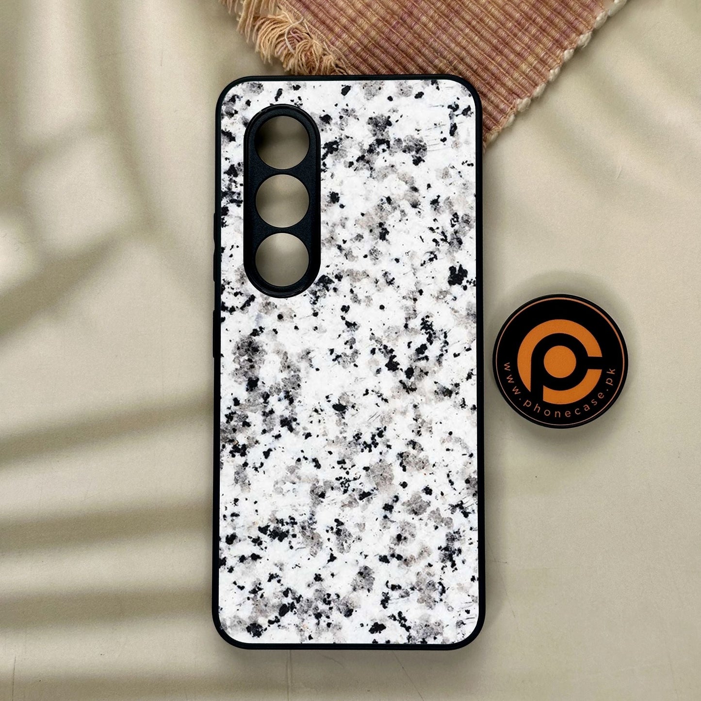 Itel S25 - White Design 9 - Premium Metal Printed Soft Bumper Shock Proof Case