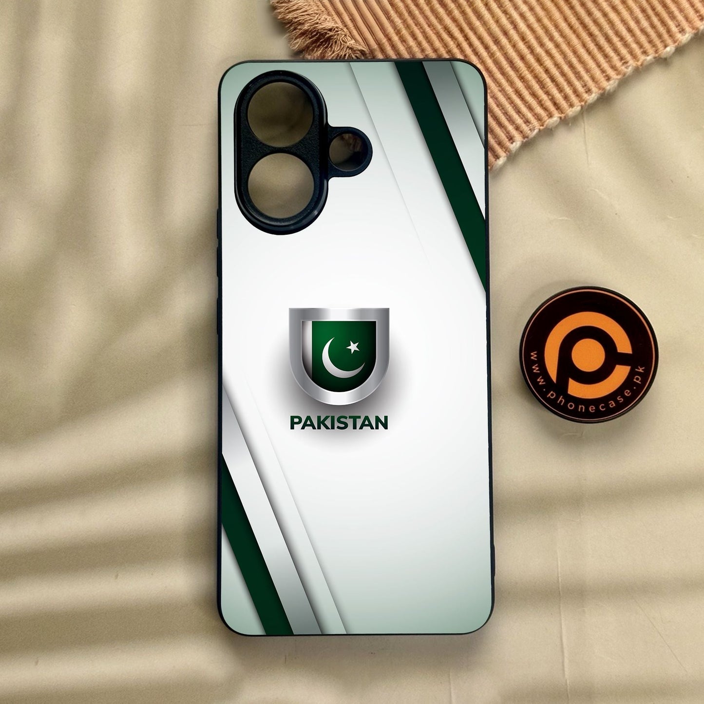 Vivo V60 Lite  - Pakistan Design 2 - Premium Metal Printed Soft Bumper Shock Proof Case