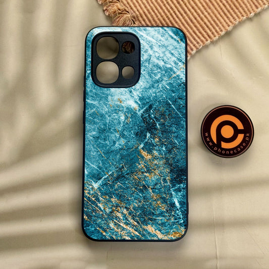 Oppo A6 Pro - Blue 2.0 Design 10 - Premium Metal Printed Soft Bumper Shock Proof Case