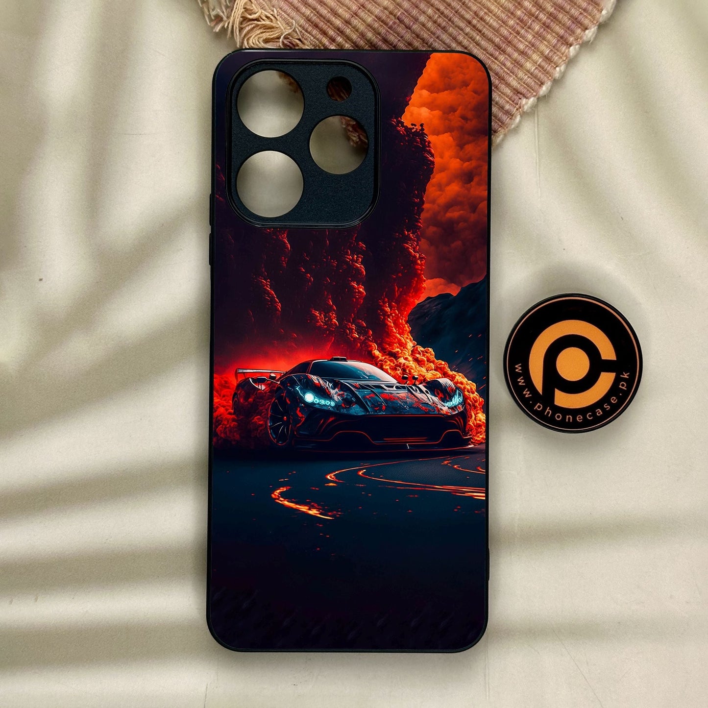 Realme Note 70 - Racing Design 6 - Premium Metal Printed Soft Bumper Shock Proof Case