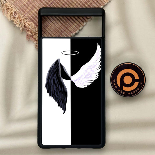 Google Pixel 6 - Angel Wings 2.0 Series  Design 5 - Premium Metal Printed soft Bumper Shock Proof Case  CS-34240 CS-35867