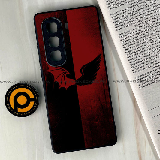 Infinix Hot 50 Pro Plus - Angel Wings 2.0 Design 6  - Premium Metal Printed soft Bumper shock Proof Case CS-37518