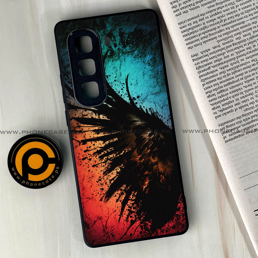 Infinix Hot 50 Pro Plus - Angel Wings 2.0 Design 9 - Premium Metal Printed soft Bumper shock Proof Case  CS-38752