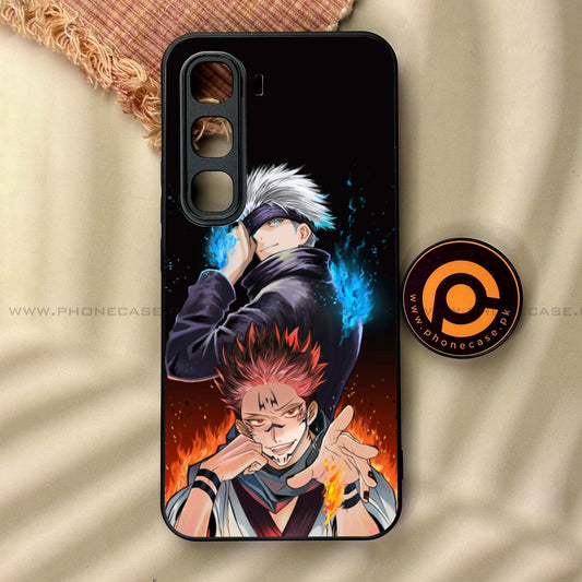 Infinix Hot 60 Pro - Anime 2.0 Design 10  - Premium Metal Printed soft Bumper shock Proof Case CS-38283