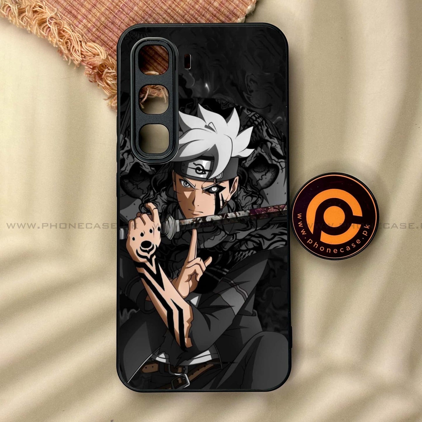 Infinix Hot 60 Pro - Anime 2.0 Design 1  - Premium Metal Printed soft Bumper shock Proof Case CS-37582