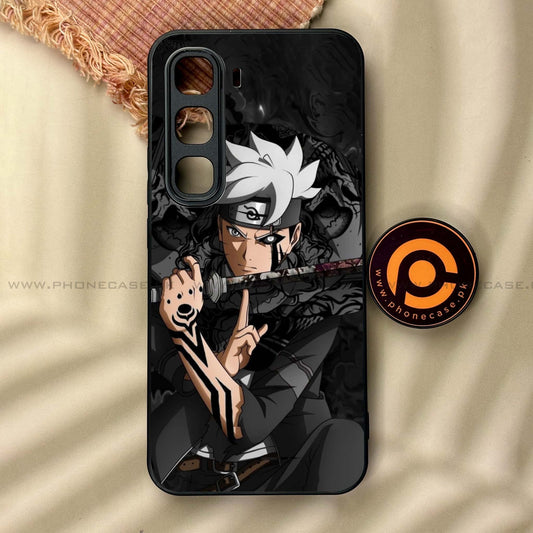 Infinix Hot 60 Pro - Anime 2.0 Design 1  - Premium Metal Printed soft Bumper shock Proof Case CS-37582