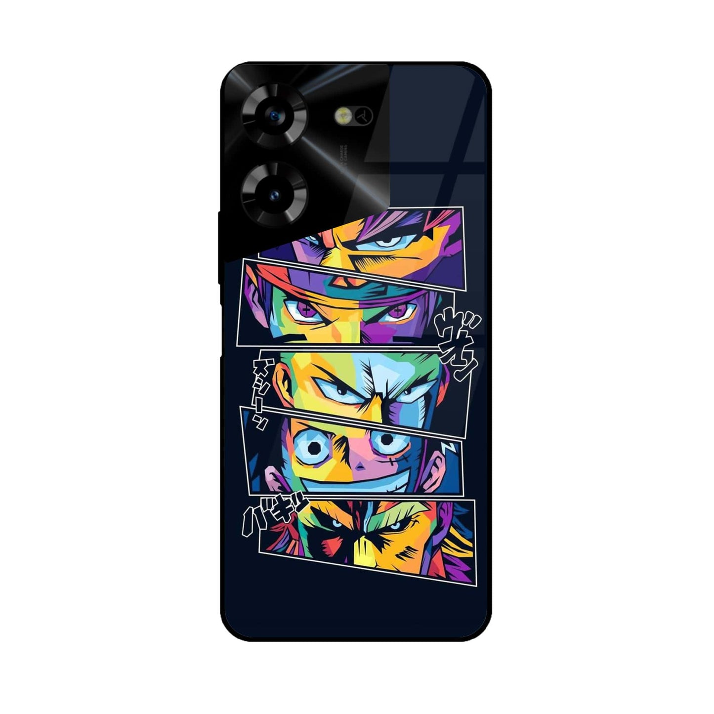 Tecno Pova 5 -  Anime 2.0 Design 8 - Premium Printed Glass soft Bumper shock Proof CaseCS-39063