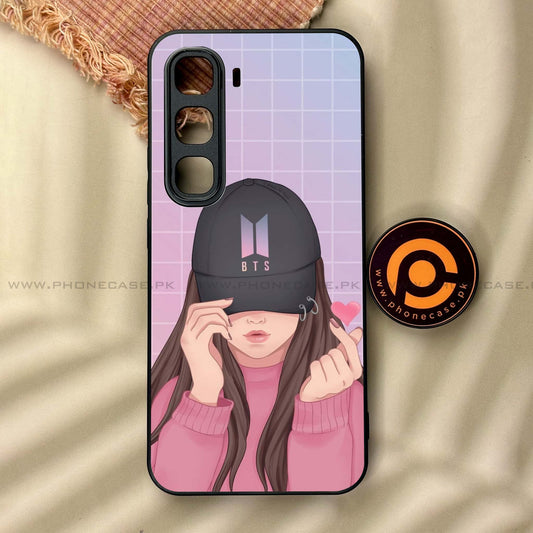 Infinix Hot 60 Pro Plus - Anime Girls Design 3  - Premium Metal Printed soft Bumper shock Proof Case CS-37737