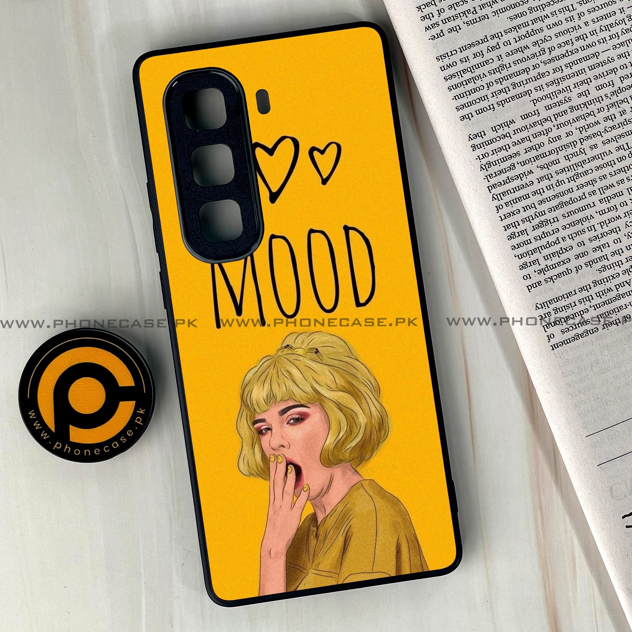 Infinix Hot 50 Pro Plus - Anime Girls Design 5 - Premium Metal Printed soft Bumper shock Proof Case CS-38358