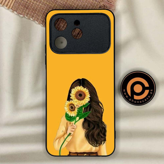 Tecno Spark 40 - Anime Girls Design 7  - Premium Metal Printed soft Bumper shock Proof Case CS-38330