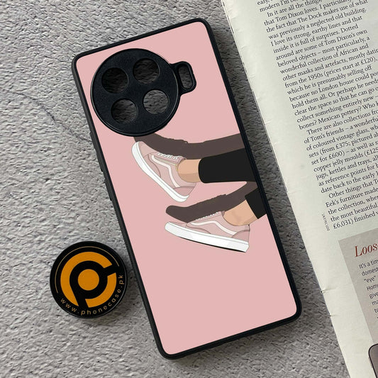 Tecno Spark 20 pro plus - Anime Girls Design 9  - Premium Metal Printed soft Bumper shock Proof Case  CS-38950