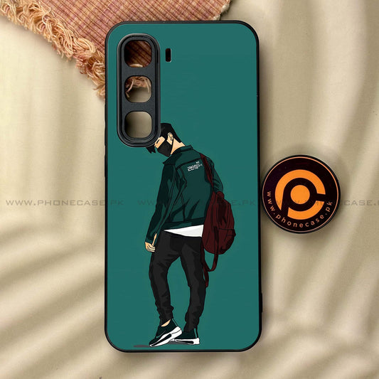 Infinix Hot 60 Pro Plus - Anime Design 1  - Premium Metal Printed soft Bumper shock Proof Case  CS-38829