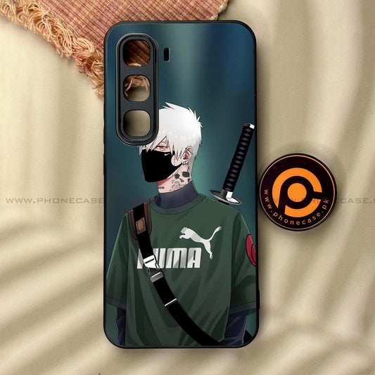 Infinix Hot 60 Pro - Anime Design 3  - Premium Metal Printed soft Bumper shock Proof Case  CS-38963