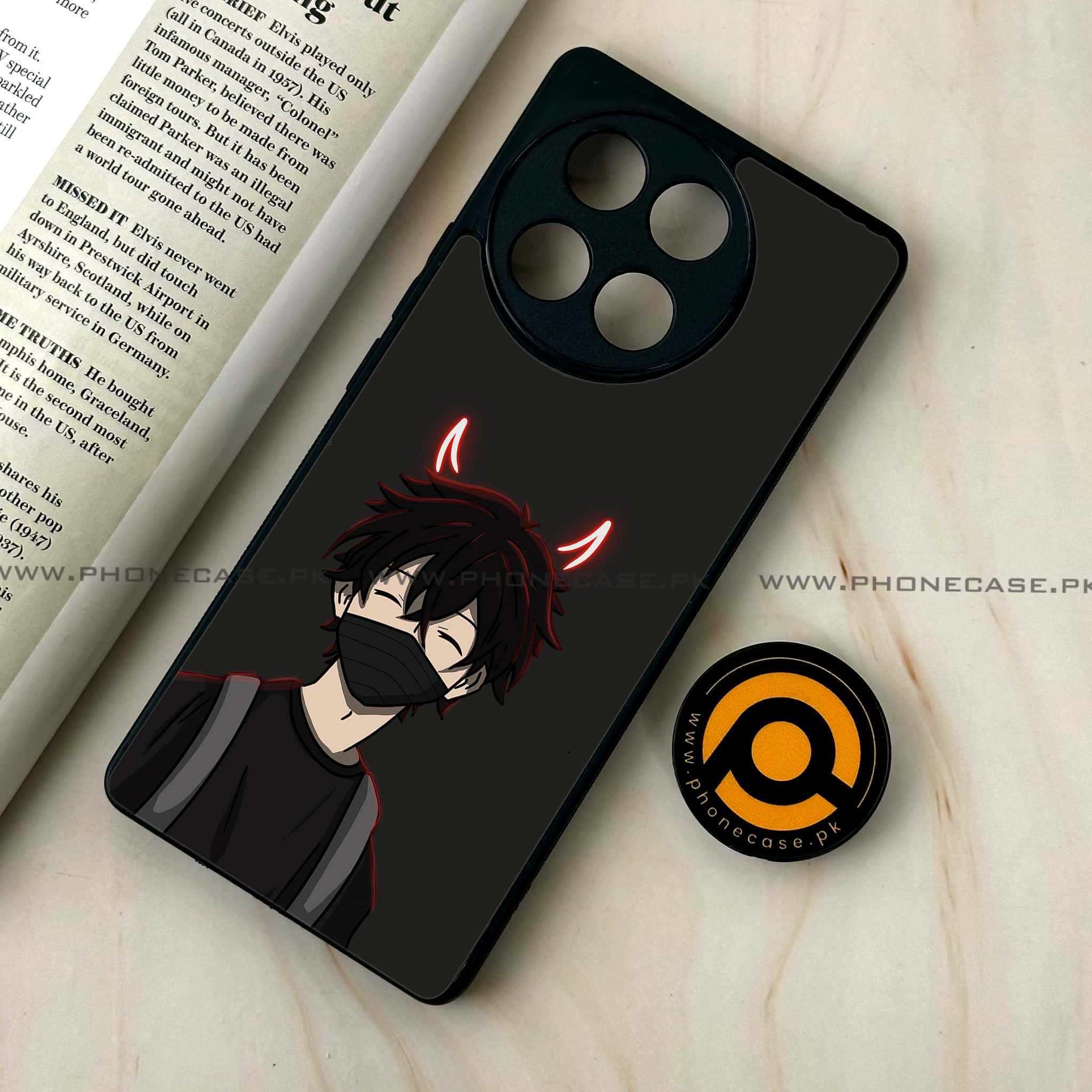 Tecno Camon 30s - Anime Design 7 - Premium Metal Printed soft Bumper shock Proof Case  CS-39015