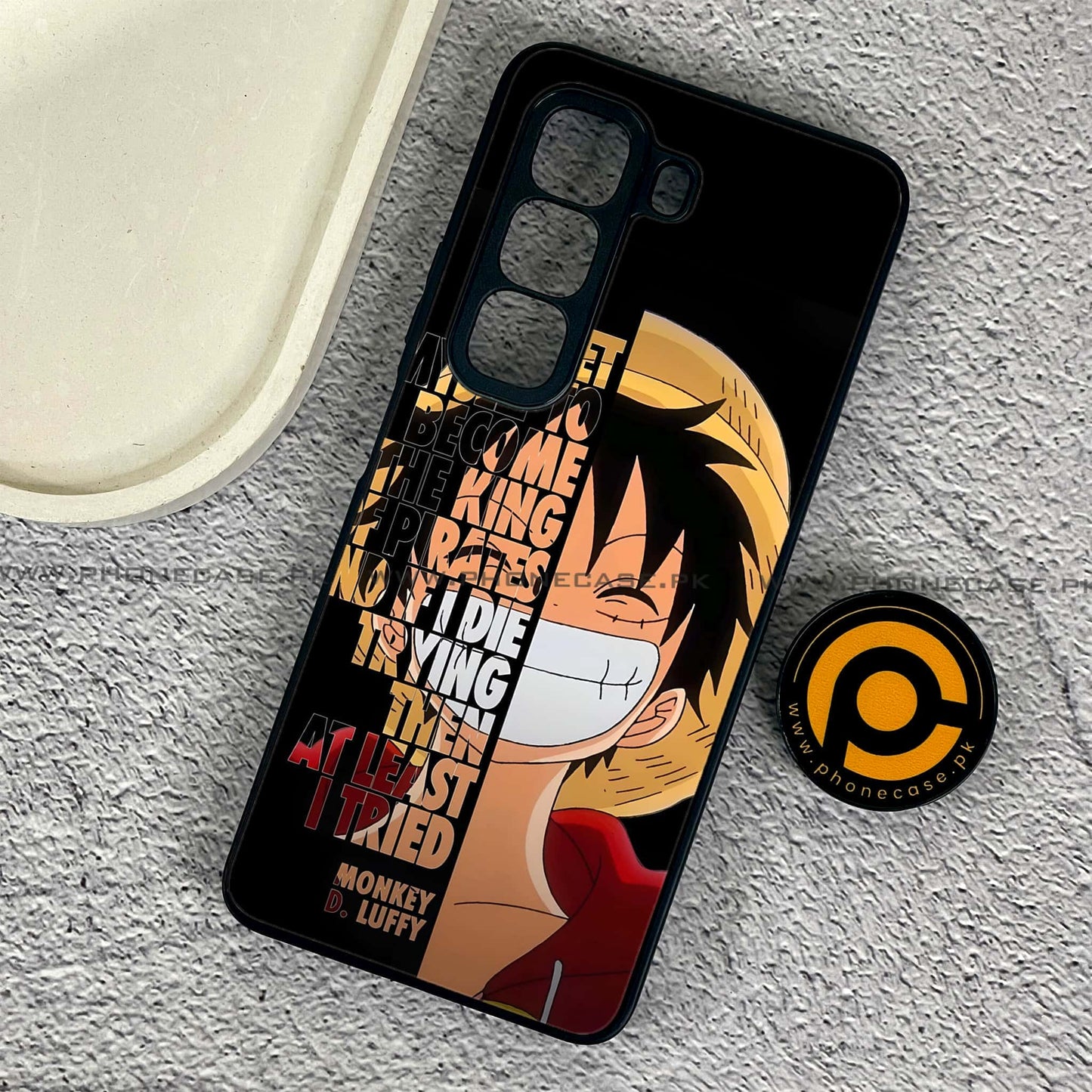 Infinix Hot 50 Pro - Anime - Premium Metal Printed soft Bumper shock Proof Case CS-37775