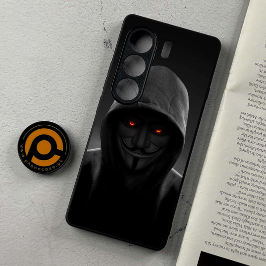 Tecno Camon 40 Pro - Anonymous 2.0 Design 4  - Premium Metal Printed Soft Bumper Shockproof Case  CS-38500