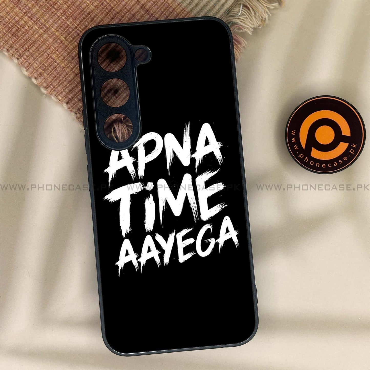 Tecno Spark 40 Pro - Apna Time Ayega - Premium Metal Printed soft Bumper shock Proof Case CS-38135