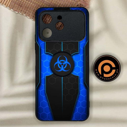 Tecno Spark 40 - Biohazard Sign Design 1 - Premium Metal Printed soft Bumper shock Proof Case CS-38316