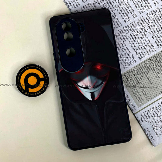 Vivo V40e - Black Art Design 10  - Premium Metal Printed soft Bumper shock Proof Case CS-38574