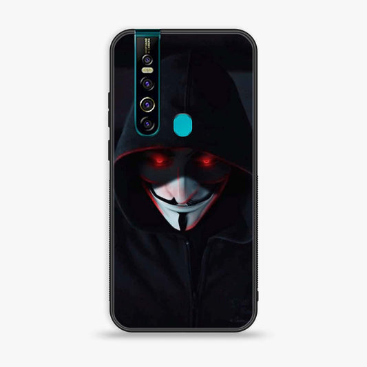 Tecno Camon 15 Pro - Black Art Design 10  - Premium Printed Glass soft Bumper shock Proof Case  CS-39046