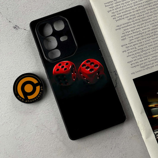 Infinix Note 50 - Black Art Design 3  - Premium Metal Printed Soft Bumper Shockproof Case  CS-38439