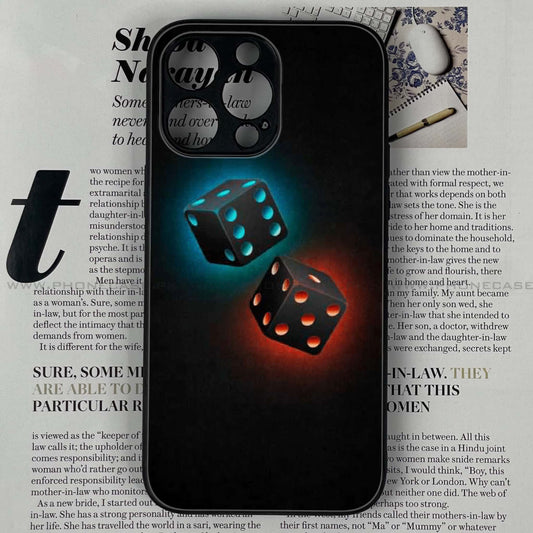 iPhone 14 Pro Max - Black Art Design 4  - Premium Metal Printed soft Bumper shock Proof Case CS-37268