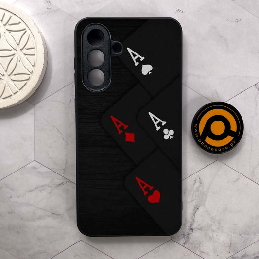 Samsung Galaxy A56 5G -  Black Art Design 5  - Premium Metal Printed soft Bumper shock Proof Case CS-37491