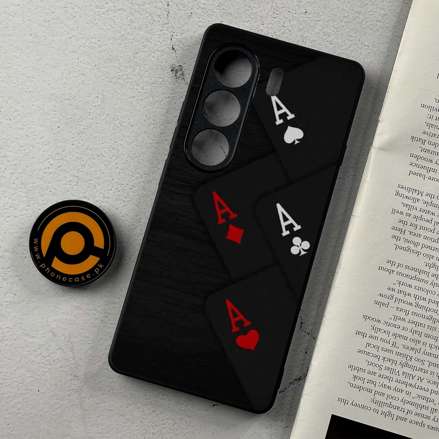 Tecno Camon 40 Pro - Black Art Design 5 - Premium Metal Printed Soft Bumper Shockproof Case  CS-38821