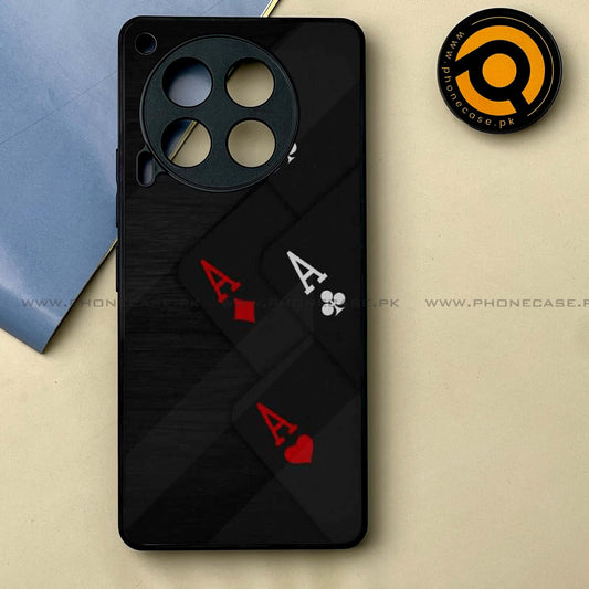 Tecno Camon 30 - Black Art Design 5 -  Premium Printed Metal soft Bumper shock Proof Case CS-38449