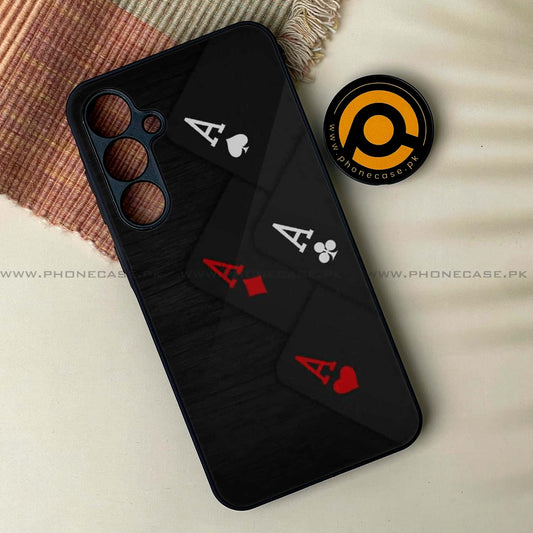 Samsung Galaxy A16 - Black Art Design 5 - Premium Metal Printed soft Bumper Shock Proof Case CS-38798