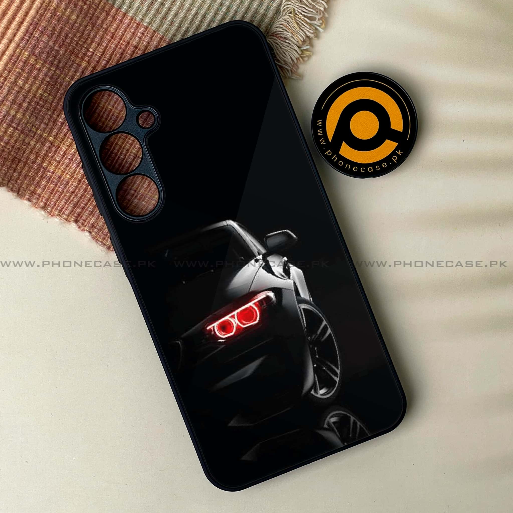 Samsung Galaxy A16 - Black Art Design 6 - Premium Metal Printed soft Bumper Shock Proof Case  CS-38077