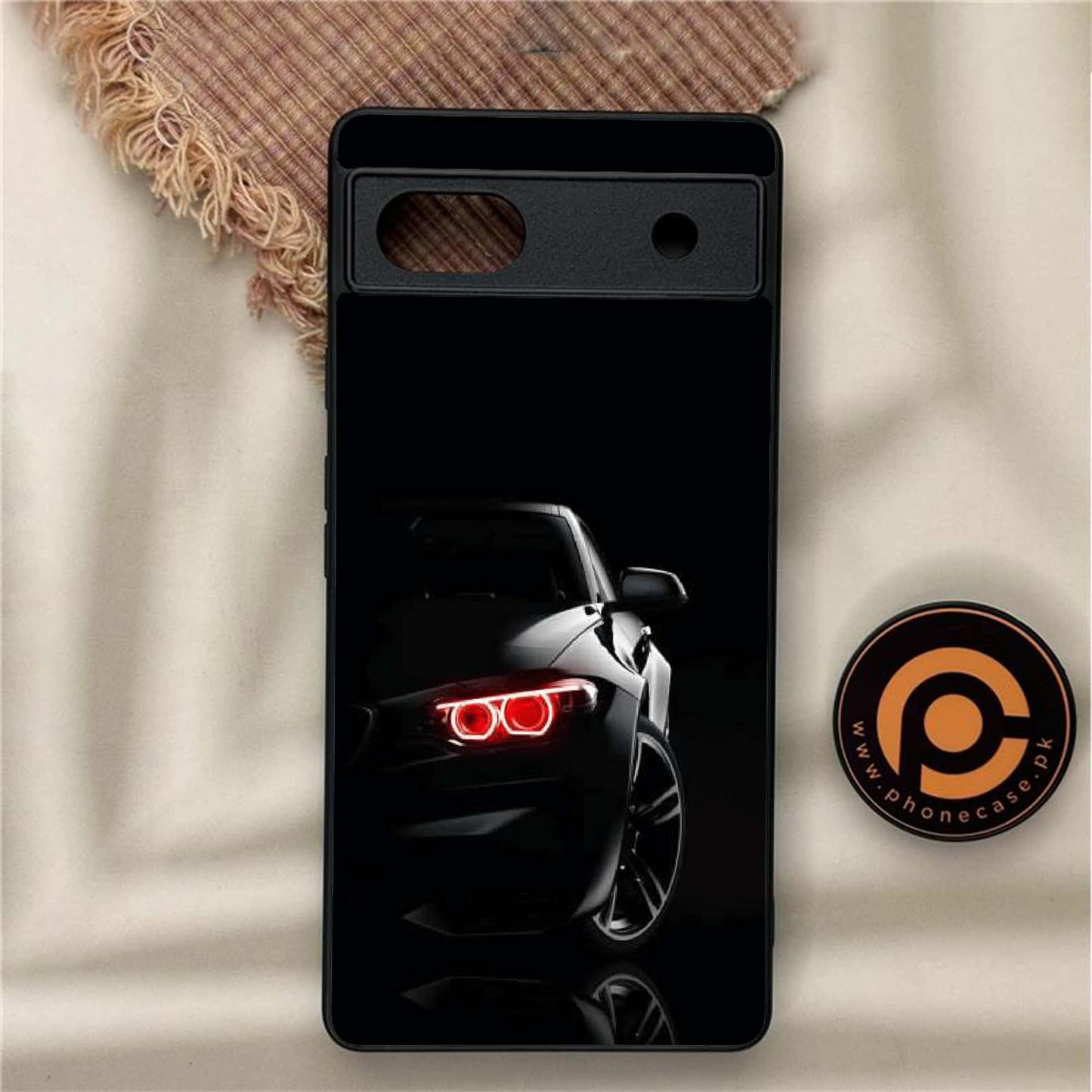 Google Pixel 6A - Black Art Design 6 - Premium Metal Printed soft Bumper Shock Proof Case CS-37351