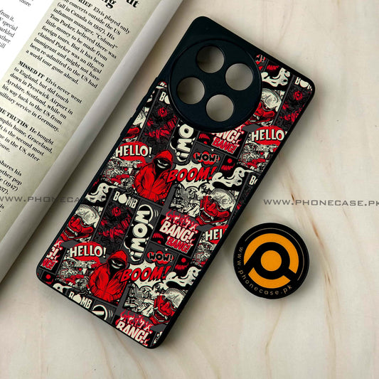 Tecno Camon 30s - Boom Red - Premium Metal Printed soft Bumper shock Proof Case  CS-37294