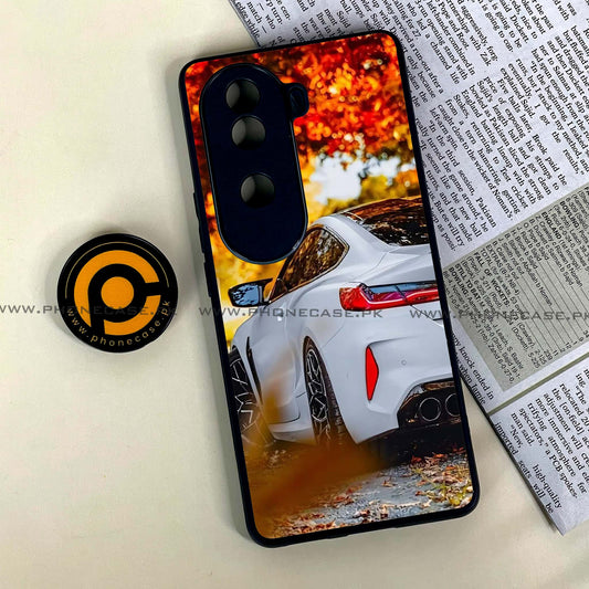 Vivo V40e - Car Premium Glossy - Premium Metal Printed soft Bumper shock Proof Case CS-37222 CS-37832