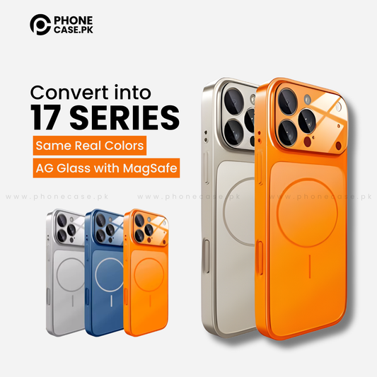 iPhone 11 Converter Cover - Upgrade to iPhone 17 Pro Max Matte MagSafe Case with Built-in Camera Lens