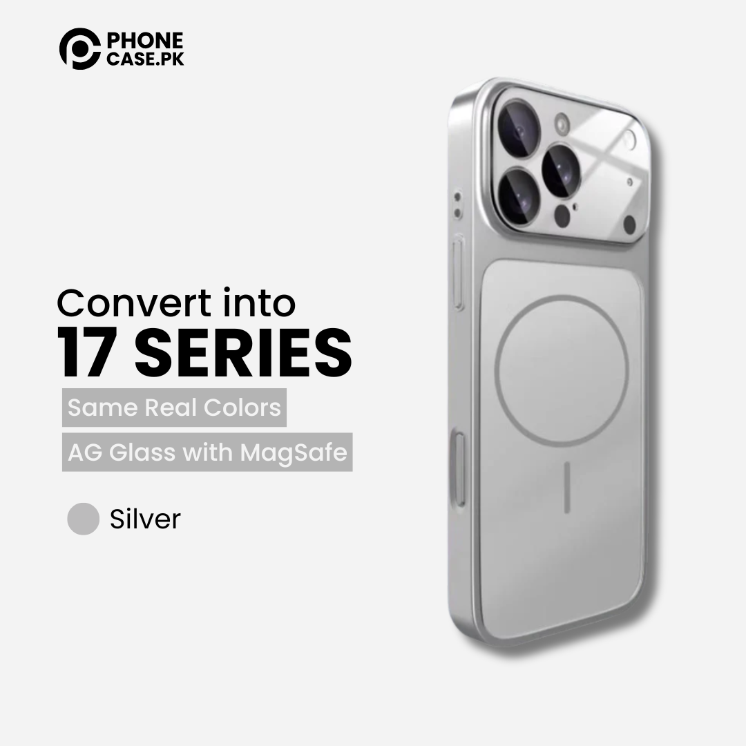 iPhone 12 Pro Converter Cover - Upgrade to iPhone 17 Pro Max Matte MagSafe Case with Built-in Camera Lens