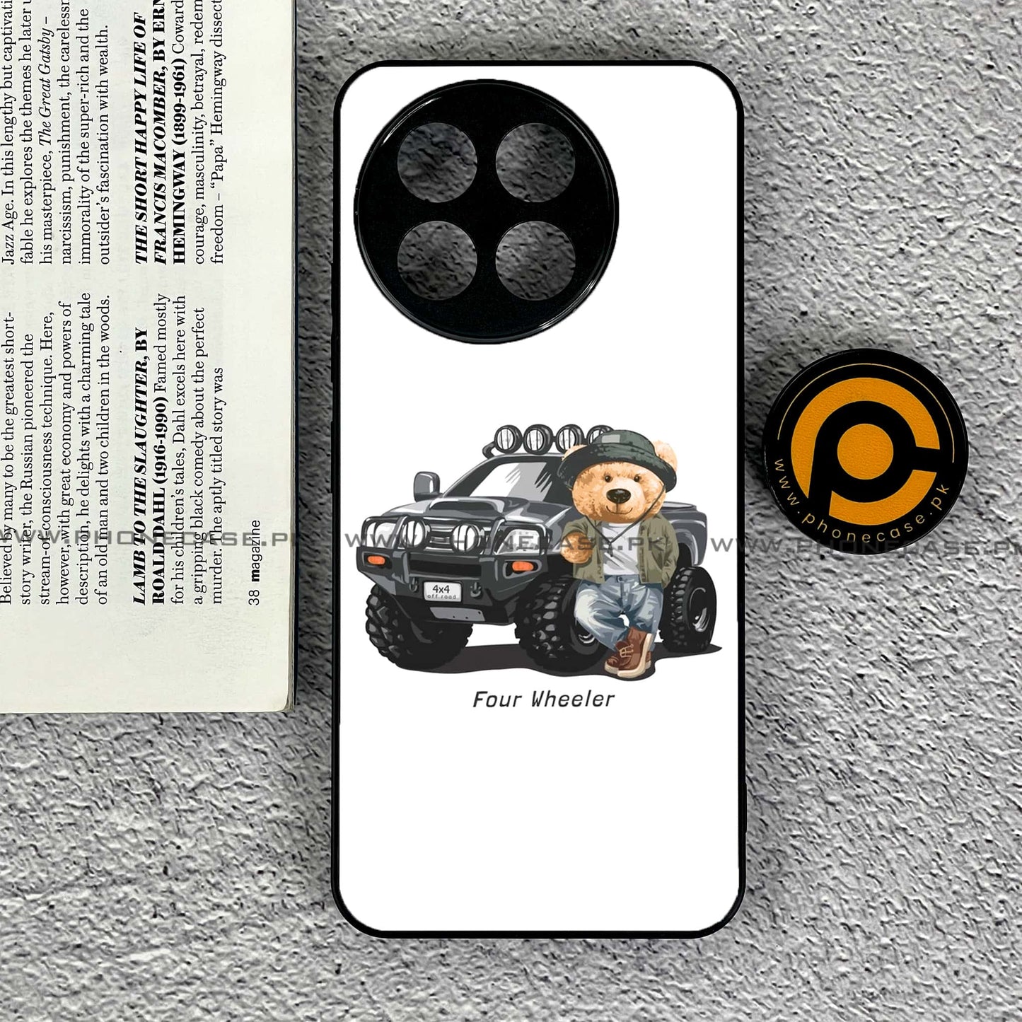 OnePlus Ace 5 - Cool Bear Series - Premium Metal Printed soft Bumper shock Proof Case