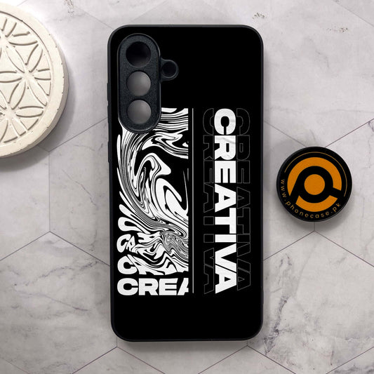 Samsung Galaxy A56 5G - Creative - Premium Metal Printed soft Bumper shock Proof Case CS-37551