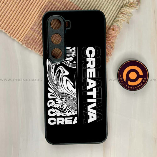 Infinix Hot 60i - Creative - Premium Metal Printed soft Bumper shock Proof Case  CS-38477