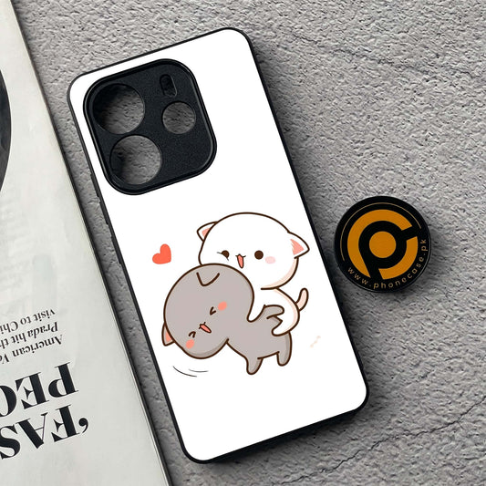 Xiaomi Redmi Note 14 - Cute BuBu DuDu Design 4 - Premium Printed Glass soft Bumper shock Proof Case CS-39143